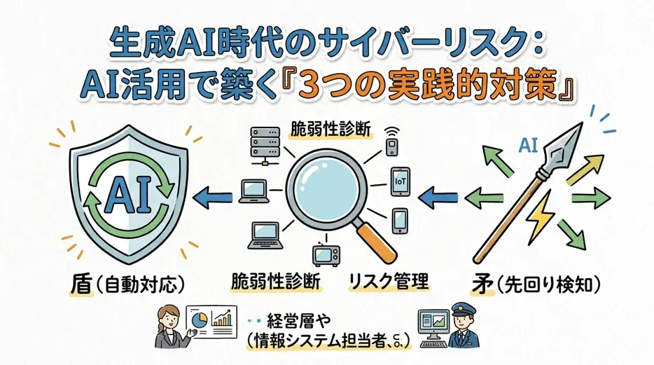 AI時代のサイバー攻撃対策とは？診断・監視・先回り対応の3本柱で経営リスクを見える化