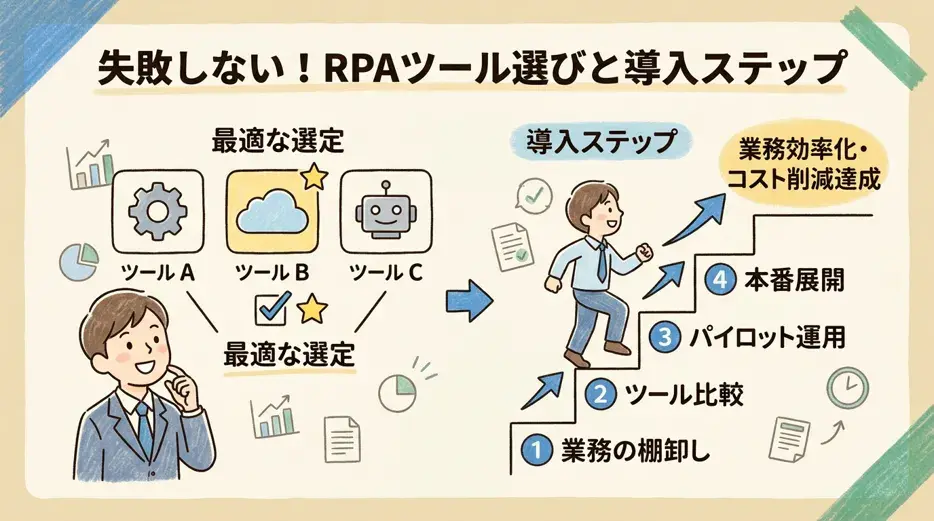 RPA導入・選定の完全ガイド｜失敗しないツール選びと導入手順を徹底解説【2026年版】