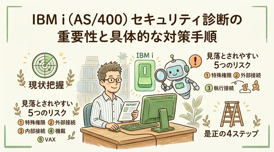 IBM i（AS400）に脆弱性診断は必要？「IBM iだから安全」が危ない5つのリスクと診断の進め方