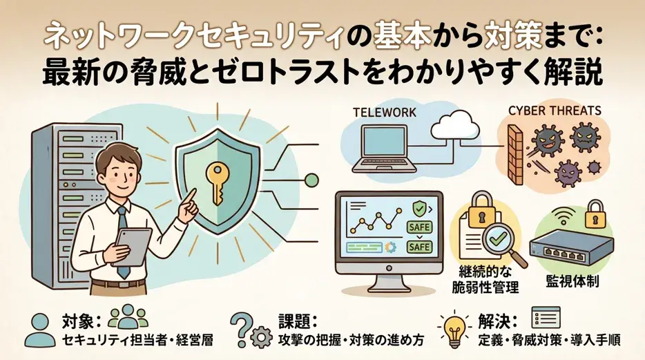 ネットワークセキュリティとは？重要性と対策の基本をわかりやすく解説